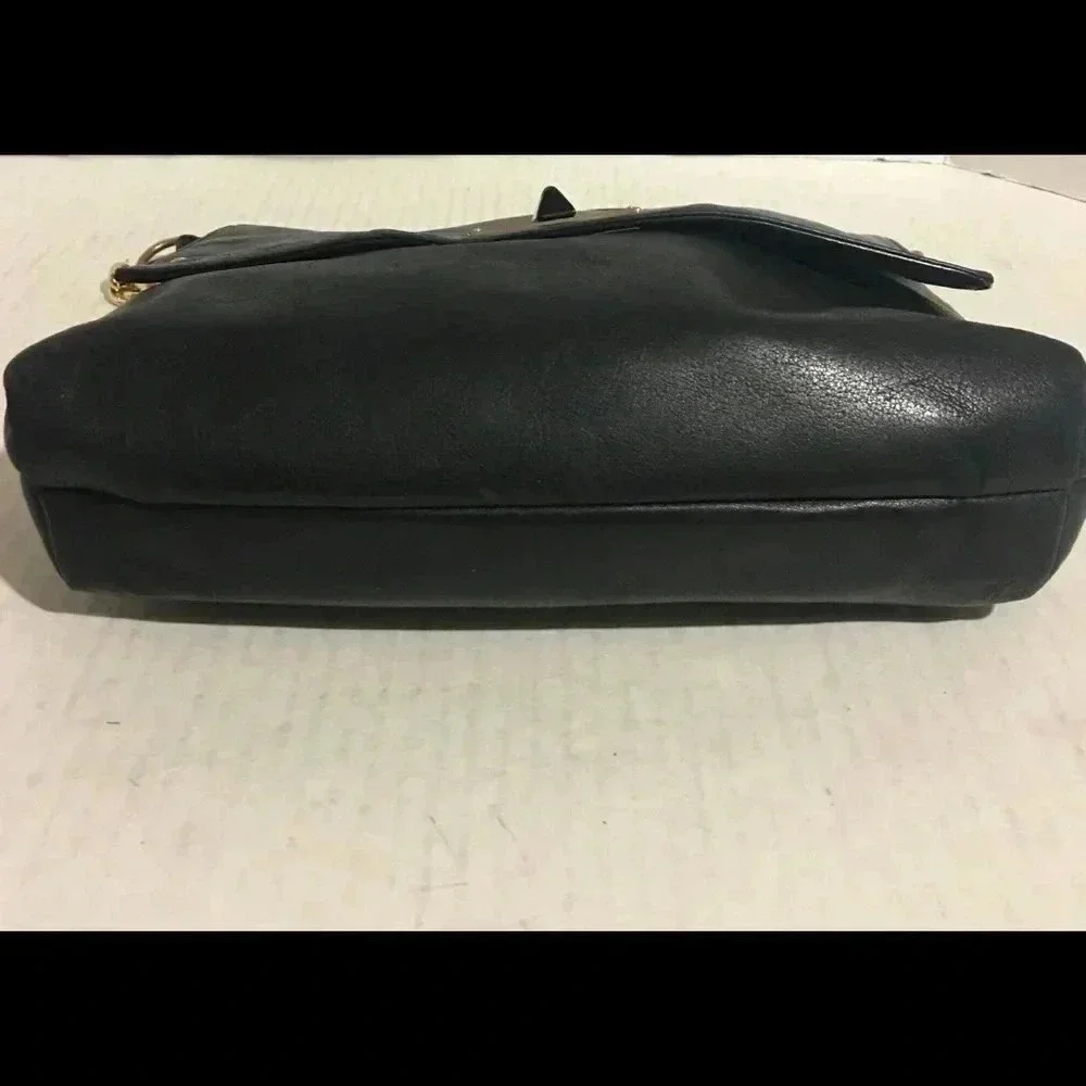 Club Monaco black leather hobo handbag